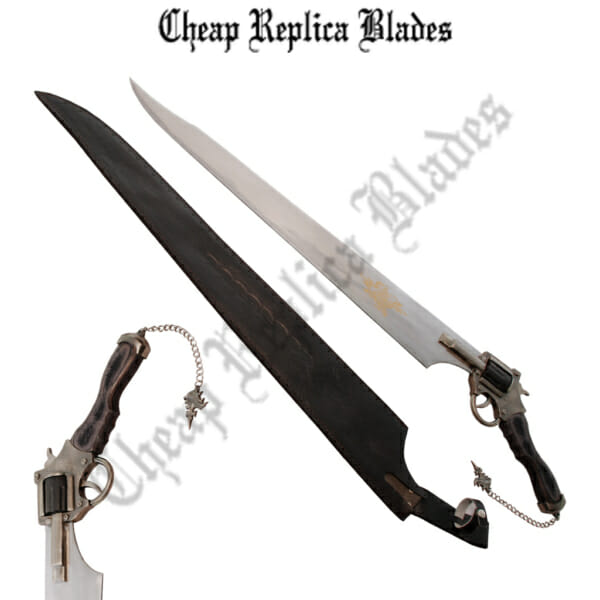Final Fantasy Functional Gunblade Revolver Sword-0