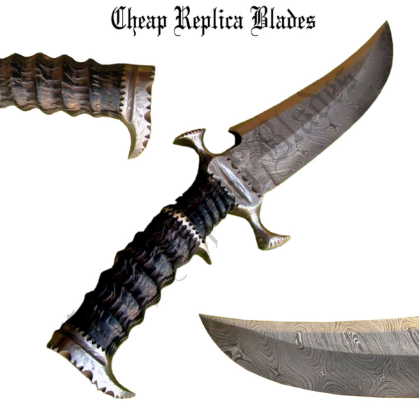 Custom Handmade Damascus Collectable Knife-0