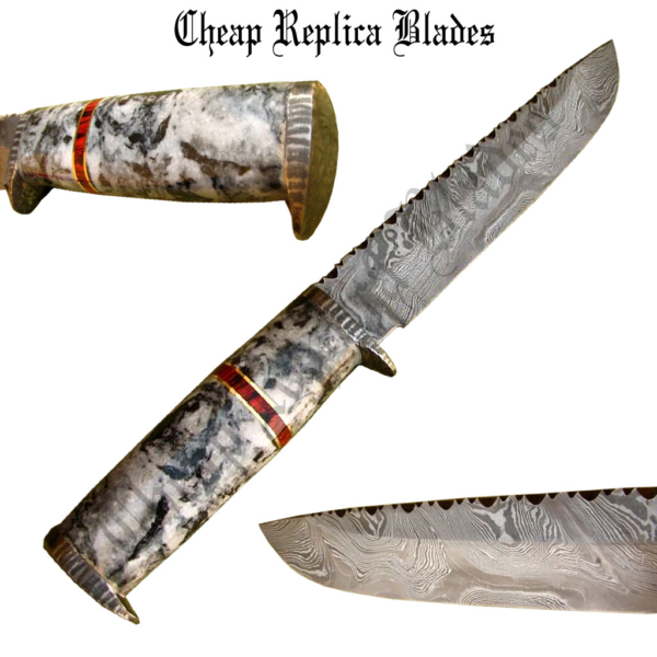 Custom Handmade Damascus Hunter Knife A-0