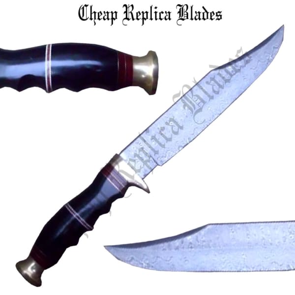 Damascus Bowie Awesome Knife-0