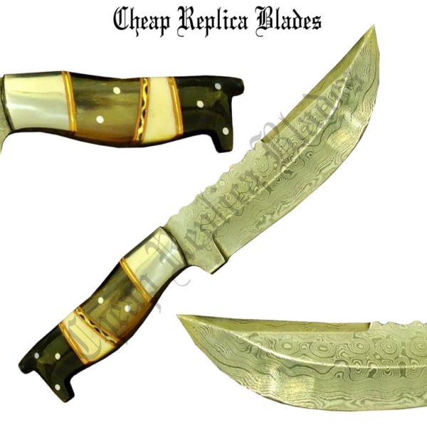 Damascus Collectors Skinning Knife-0