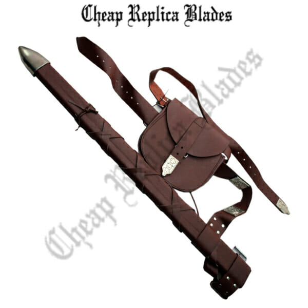 Robin Hood Sword's Leather Belt, Bag and Sheath-0